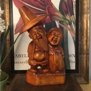 VTG JAPANESE WOOD STATUE